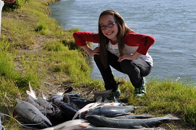 Alaska salmon fishing cabins